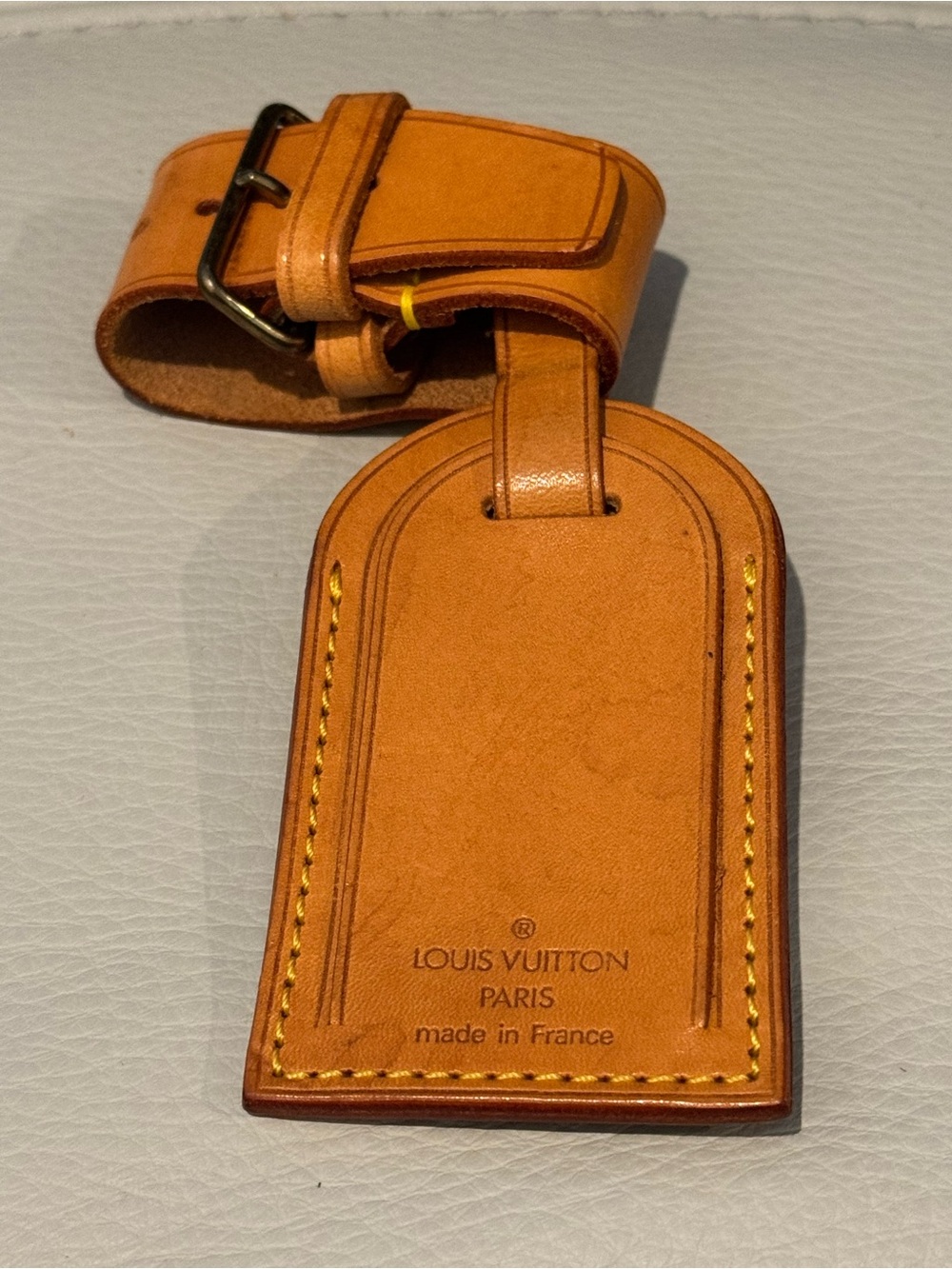 Louis Vuitton Tan Leather Luggage Tag - Vachetta Leather